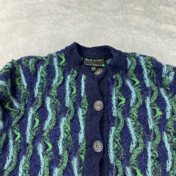 Vintage Coogi Australia Button Up  Alpaca Sweater Women's Size S - Picture 11 of 15